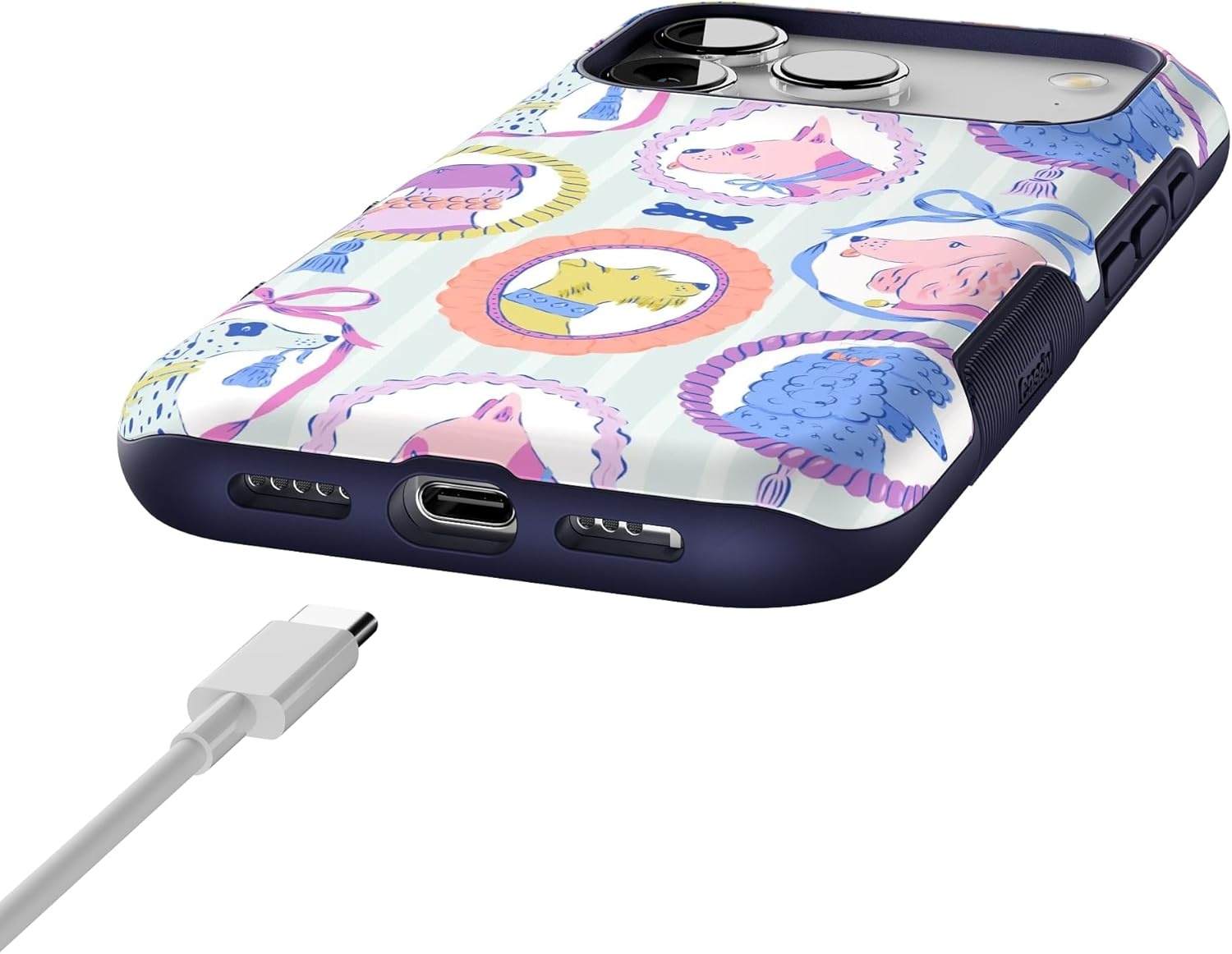 image:imageCasely iPhone 17 Pro Case Into the Wild Black Leopard Bold Protective Design MagSafe Compatible DesignChateau Pups French Dog