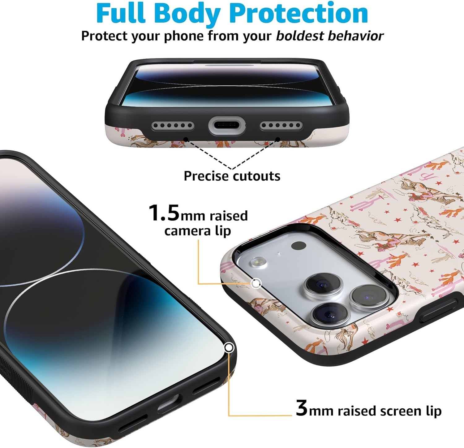 image:imageCasely iPhone 17 Pro Case Into the Wild Black Leopard Bold Protective Design MagSafe Compatible DesignCowgirl Canyon FashionPass x Casely