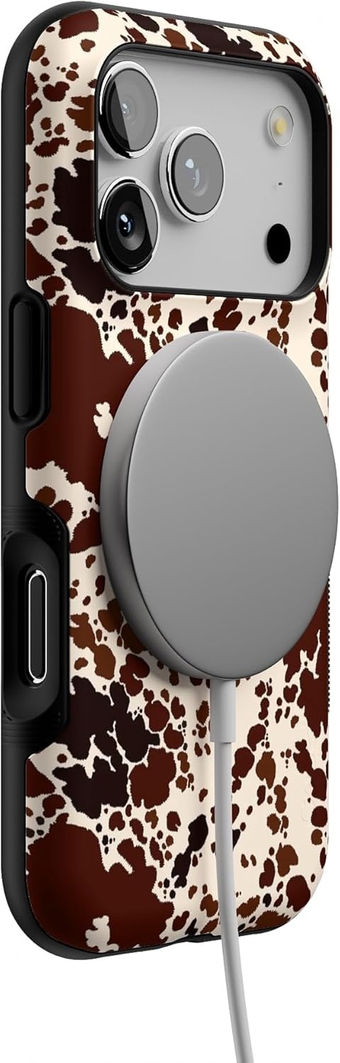 image:imageCasely iPhone 17 Pro Case Into the Wild Black Leopard Bold Protective Design MagSafe Compatible DesignCowgirl Envy Cow Print