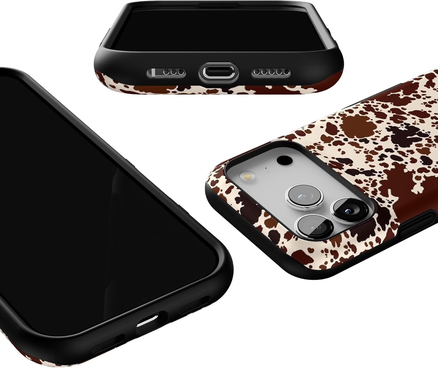 image:imageCasely iPhone 17 Pro Case Into the Wild Black Leopard Bold Protective Design MagSafe Compatible DesignCowgirl Envy Cow Print