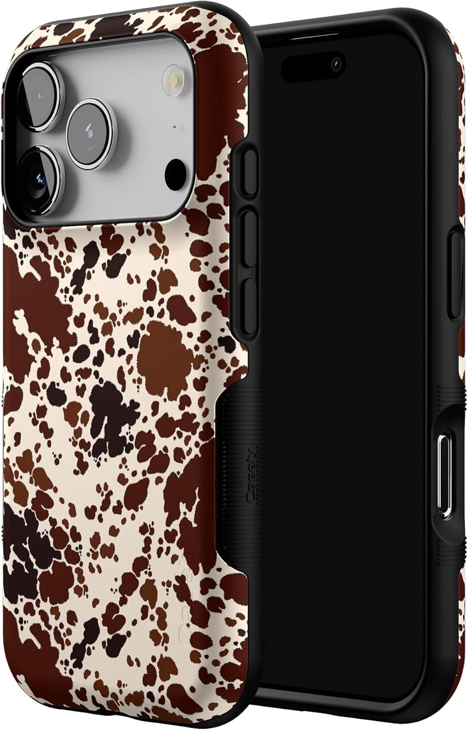 image:imageCasely iPhone 17 Pro Case Into the Wild Black Leopard Bold Protective Design MagSafe Compatible DesignCowgirl Envy Cow Print