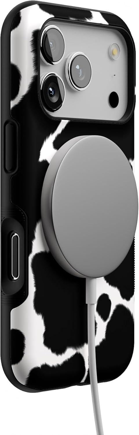 image:imageCasely iPhone 17 Pro Case Into the Wild Black Leopard Bold Protective Design MagSafe Compatible DesignCurrent MOOd Cow Print