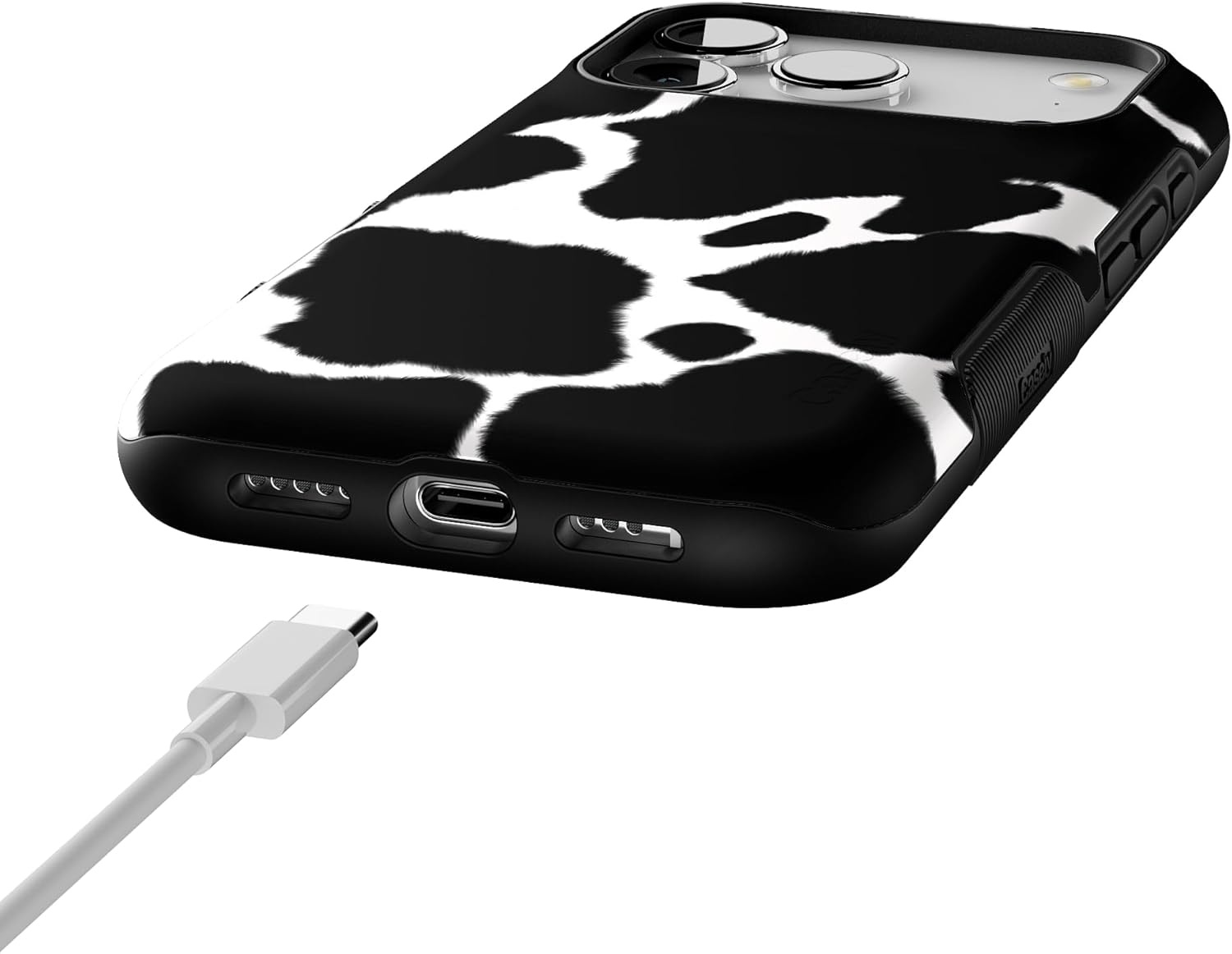 image:imageCasely iPhone 17 Pro Case Into the Wild Black Leopard Bold Protective Design MagSafe Compatible DesignCurrent MOOd Cow Print