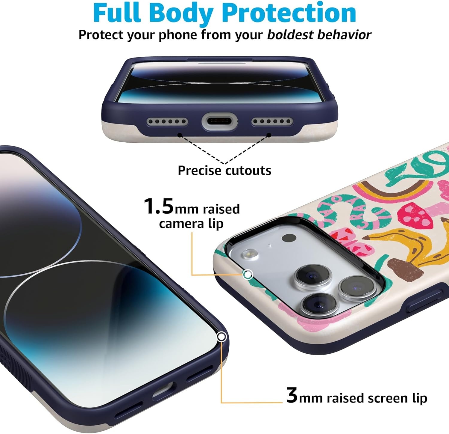 image:imageCasely iPhone 17 Pro Case Into the Wild Black Leopard Bold Protective Design MagSafe Compatible DesignDoodle Bug Crayola Crayon
