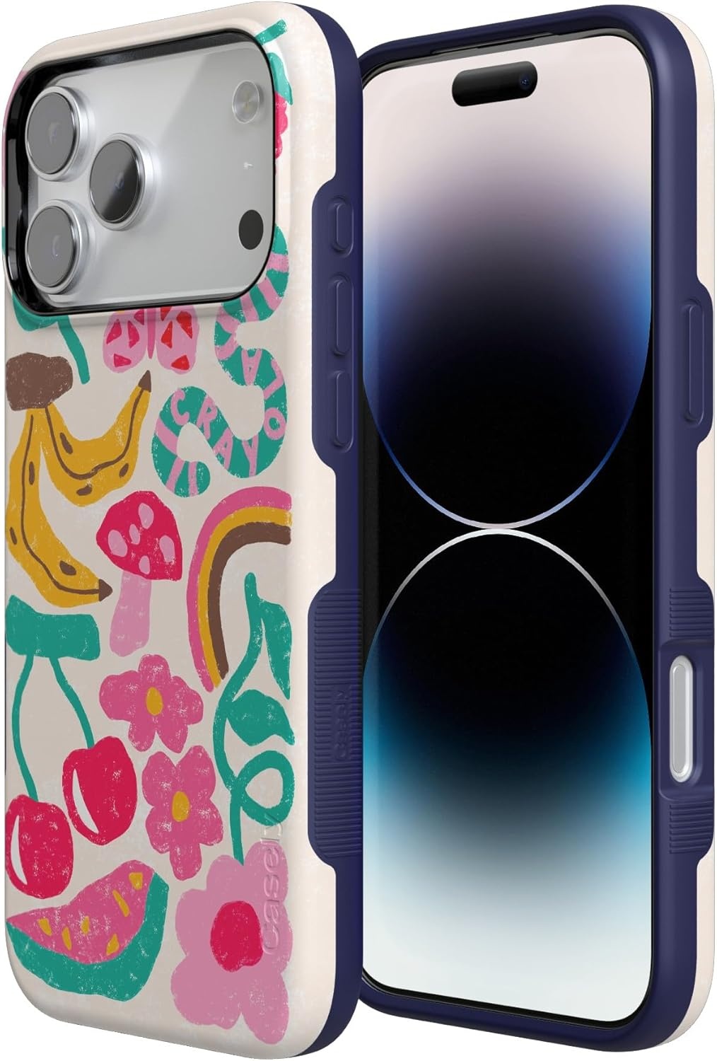 image:imageCasely iPhone 17 Pro Case Into the Wild Black Leopard Bold Protective Design MagSafe Compatible DesignDoodle Bug Crayola Crayon