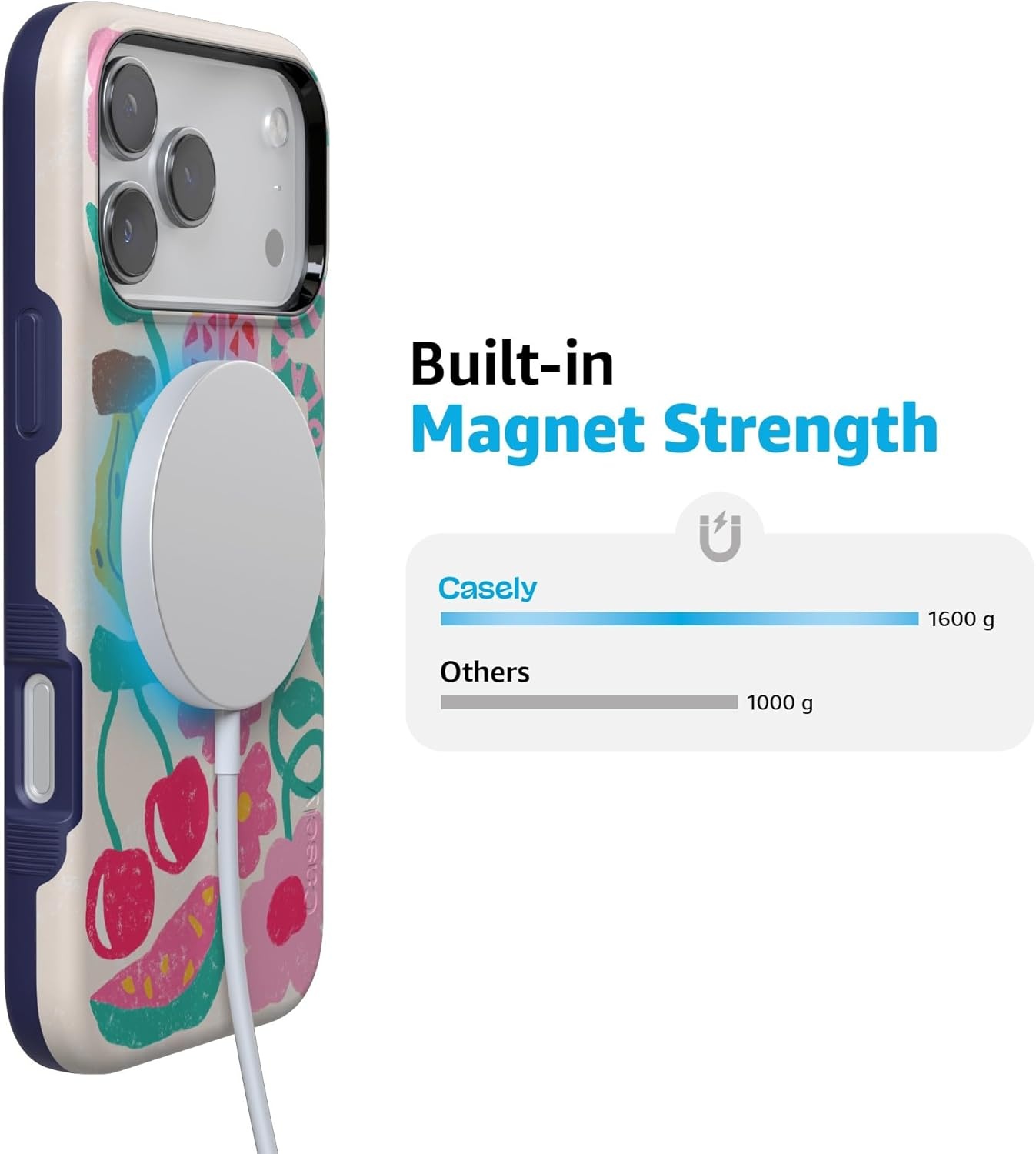 image:imageCasely iPhone 17 Pro Case Into the Wild Black Leopard Bold Protective Design MagSafe Compatible DesignDoodle Bug Crayola Crayon