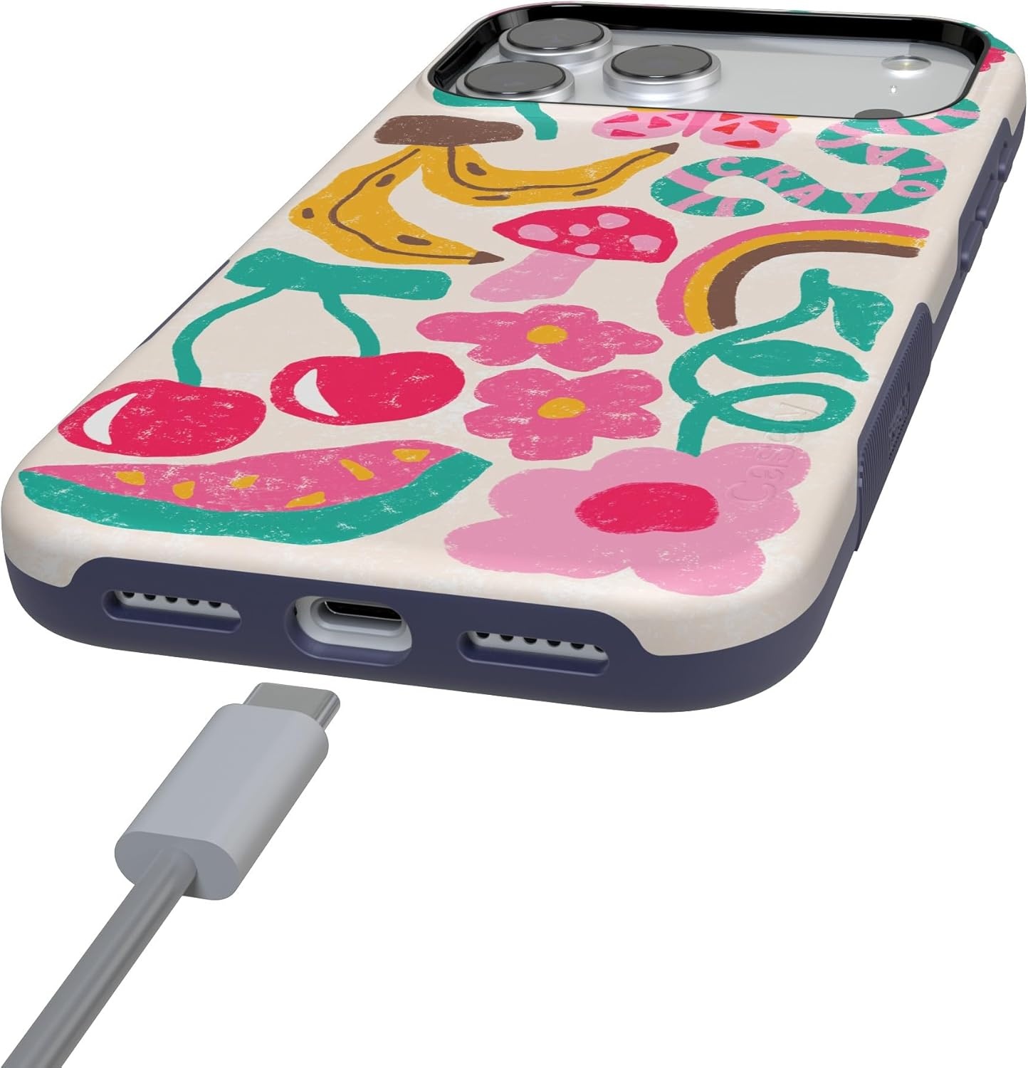 image:imageCasely iPhone 17 Pro Case Into the Wild Black Leopard Bold Protective Design MagSafe Compatible DesignDoodle Bug Crayola Crayon