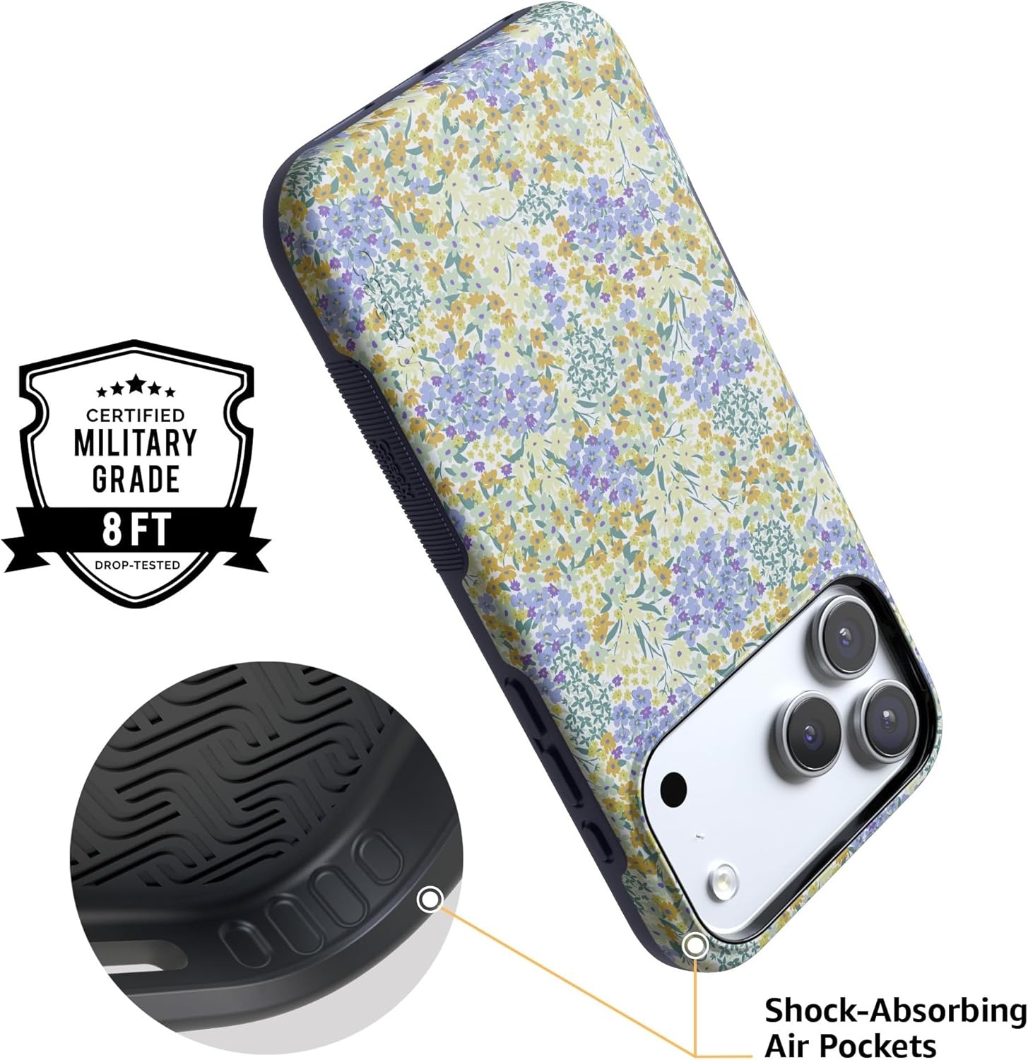 image:imageCasely iPhone 17 Pro Case Into the Wild Black Leopard Bold Protective Design MagSafe Compatible DesignDream Garden Cottagecore
