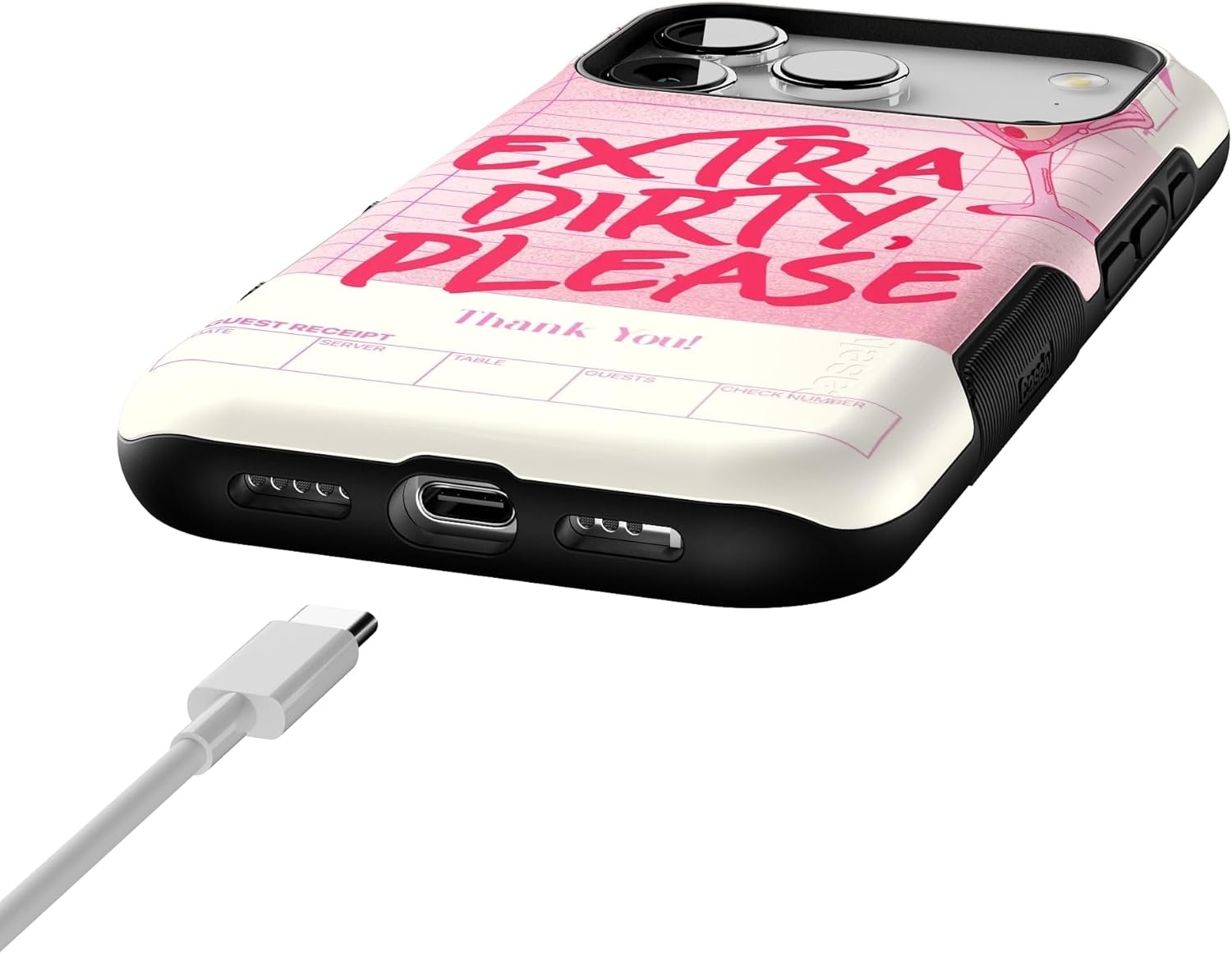 image:imageCasely iPhone 17 Pro Case Into the Wild Black Leopard Bold Protective Design MagSafe Compatible DesignExtra Dirty Please Fun on Weekdays