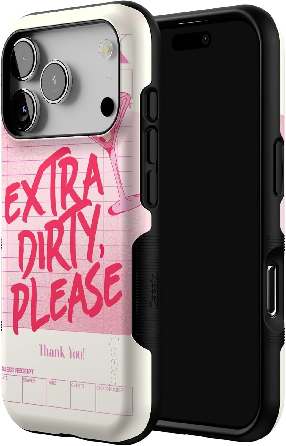 image:imageCasely iPhone 17 Pro Case Into the Wild Black Leopard Bold Protective Design MagSafe Compatible DesignExtra Dirty Please Fun on Weekdays