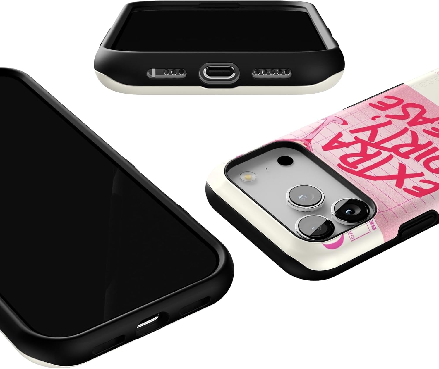 image:imageCasely iPhone 17 Pro Case Into the Wild Black Leopard Bold Protective Design MagSafe Compatible DesignExtra Dirty Please Fun on Weekdays