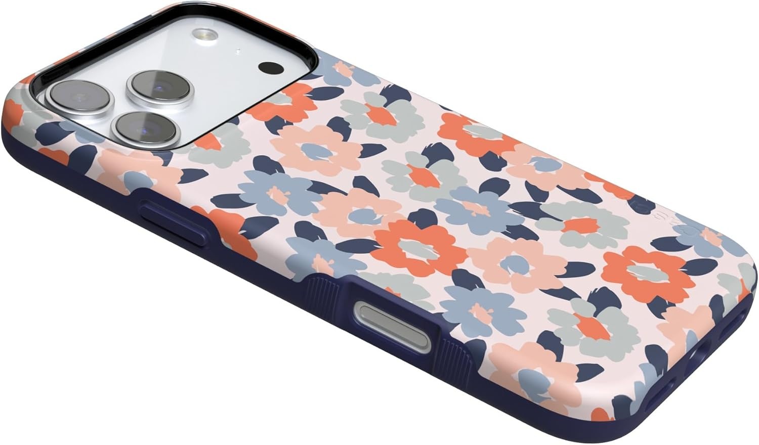 image:imageCasely iPhone 17 Pro Case Into the Wild Black Leopard Bold Protective Design MagSafe Compatible DesignField of Flowers Pastel Floral