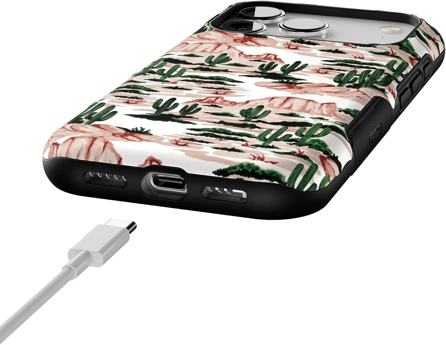 image:imageCasely iPhone 17 Pro Case Into the Wild Black Leopard Bold Protective Design MagSafe Compatible DesignGold Rush Desert
