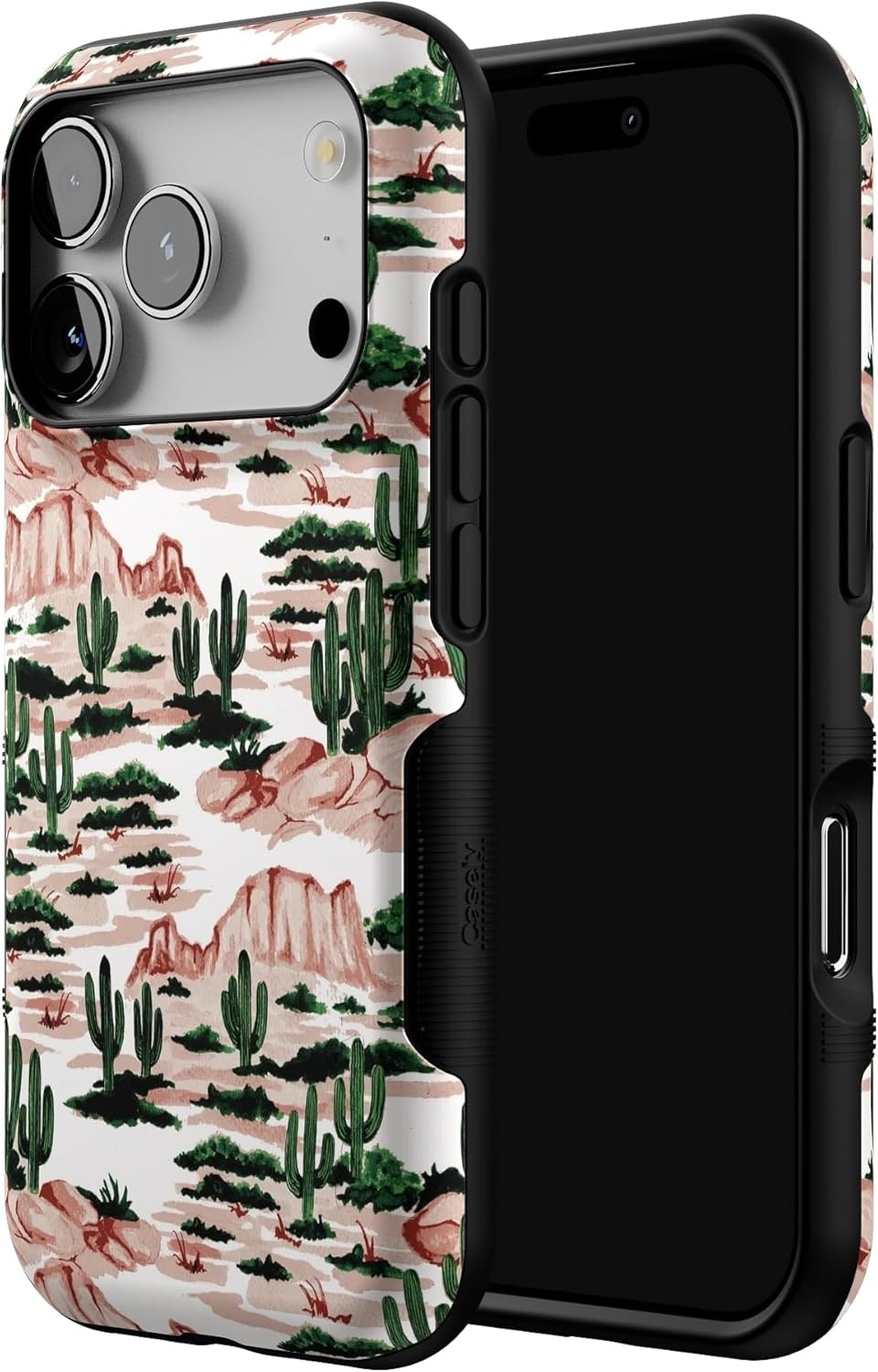 image:imageCasely iPhone 17 Pro Case Into the Wild Black Leopard Bold Protective Design MagSafe Compatible DesignGold Rush Desert