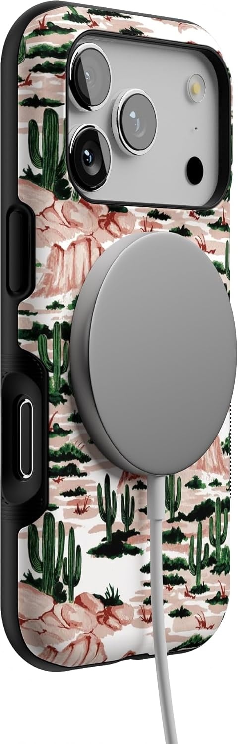 image:imageCasely iPhone 17 Pro Case Into the Wild Black Leopard Bold Protective Design MagSafe Compatible DesignGold Rush Desert