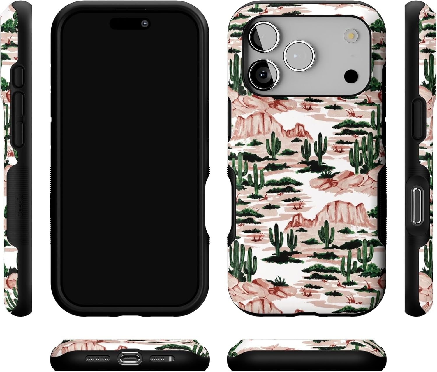 image:imageCasely iPhone 17 Pro Case Into the Wild Black Leopard Bold Protective Design MagSafe Compatible DesignGold Rush Desert