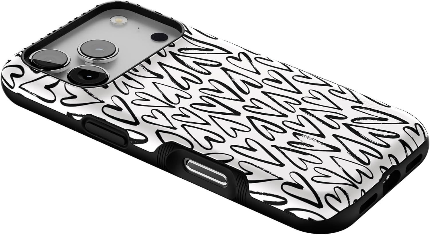 image:imageCasely iPhone 17 Pro Case Into the Wild Black Leopard Bold Protective Design MagSafe Compatible DesignHeart Throb Endless Hearts