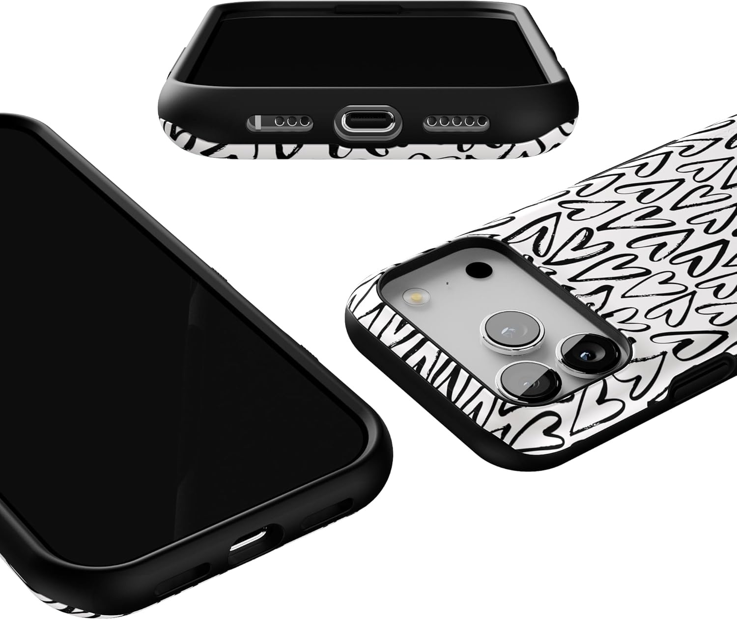 image:imageCasely iPhone 17 Pro Case Into the Wild Black Leopard Bold Protective Design MagSafe Compatible DesignHeart Throb Endless Hearts