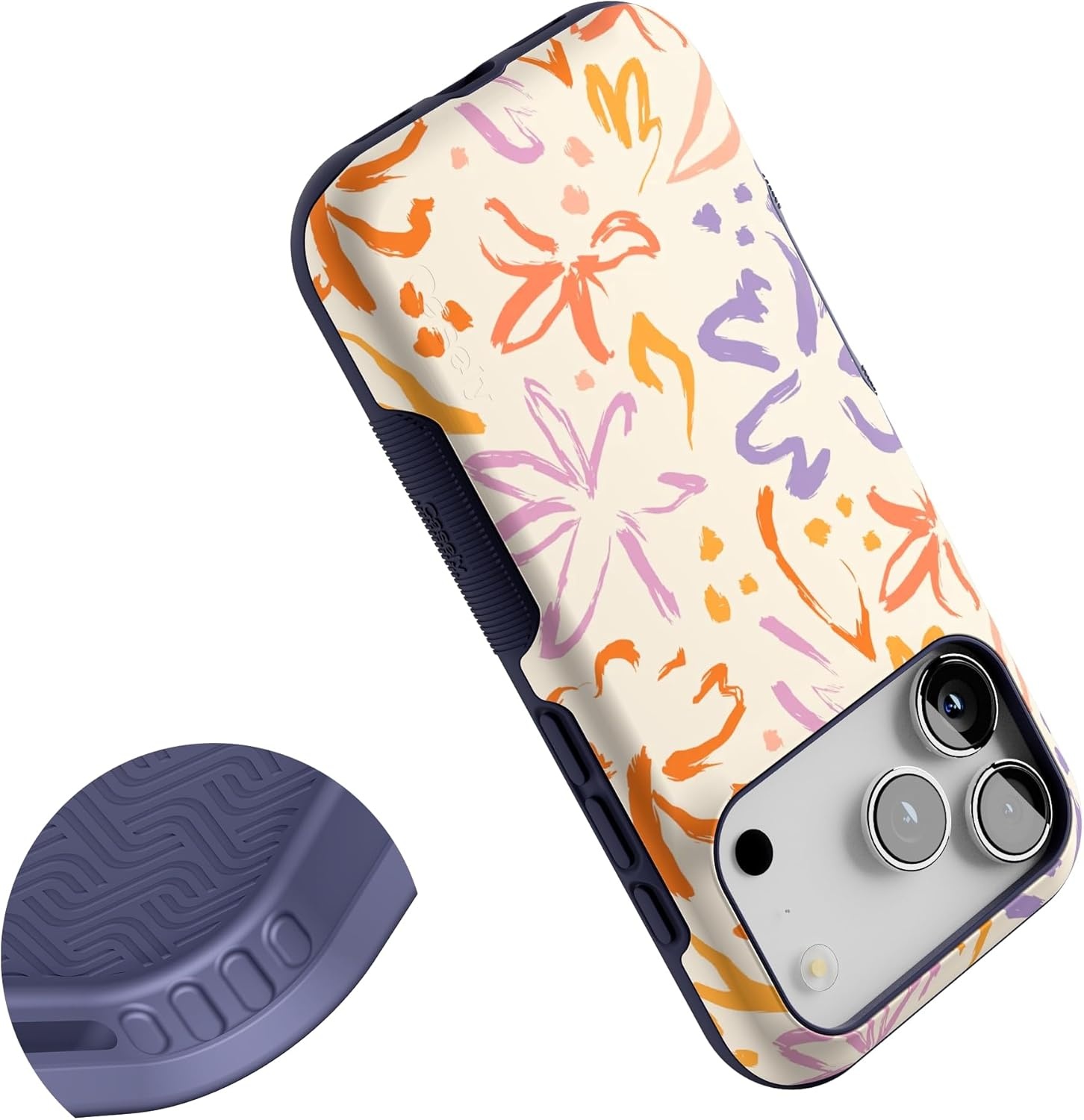 image:imageCasely iPhone 17 Pro Case Into the Wild Black Leopard Bold Protective Design MagSafe Compatible DesignHibiscus Blooms Hawaiian Floral