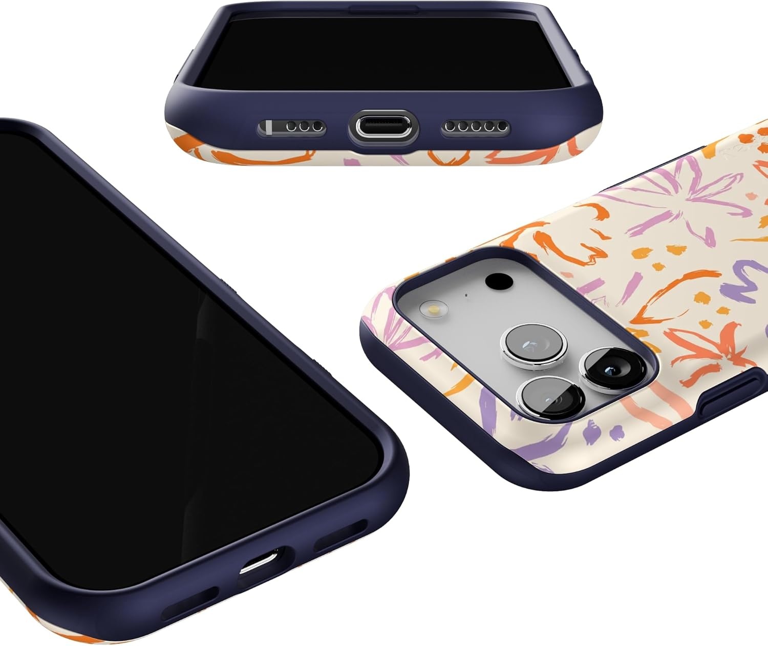 image:imageCasely iPhone 17 Pro Case Into the Wild Black Leopard Bold Protective Design MagSafe Compatible DesignHibiscus Blooms Hawaiian Floral