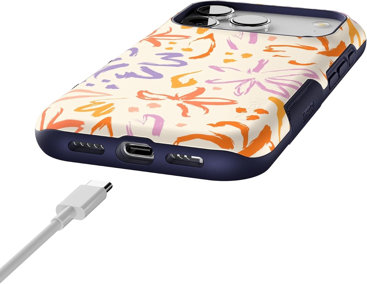 image:imageCasely iPhone 17 Pro Case Into the Wild Black Leopard Bold Protective Design MagSafe Compatible DesignHibiscus Blooms Hawaiian Floral