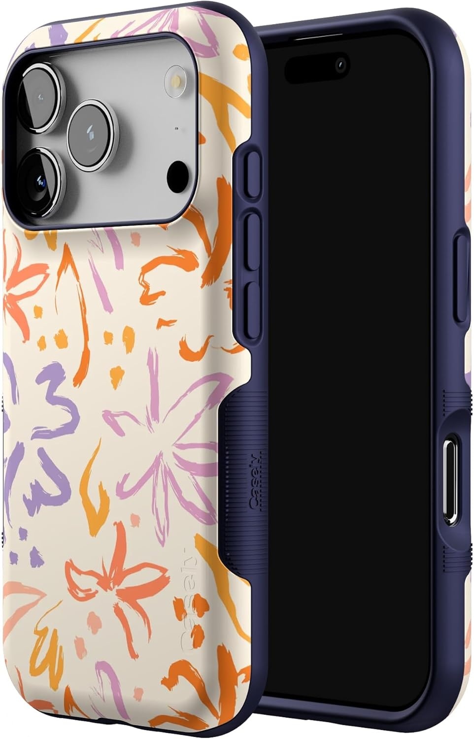 image:imageCasely iPhone 17 Pro Case Into the Wild Black Leopard Bold Protective Design MagSafe Compatible DesignHibiscus Blooms Hawaiian Floral