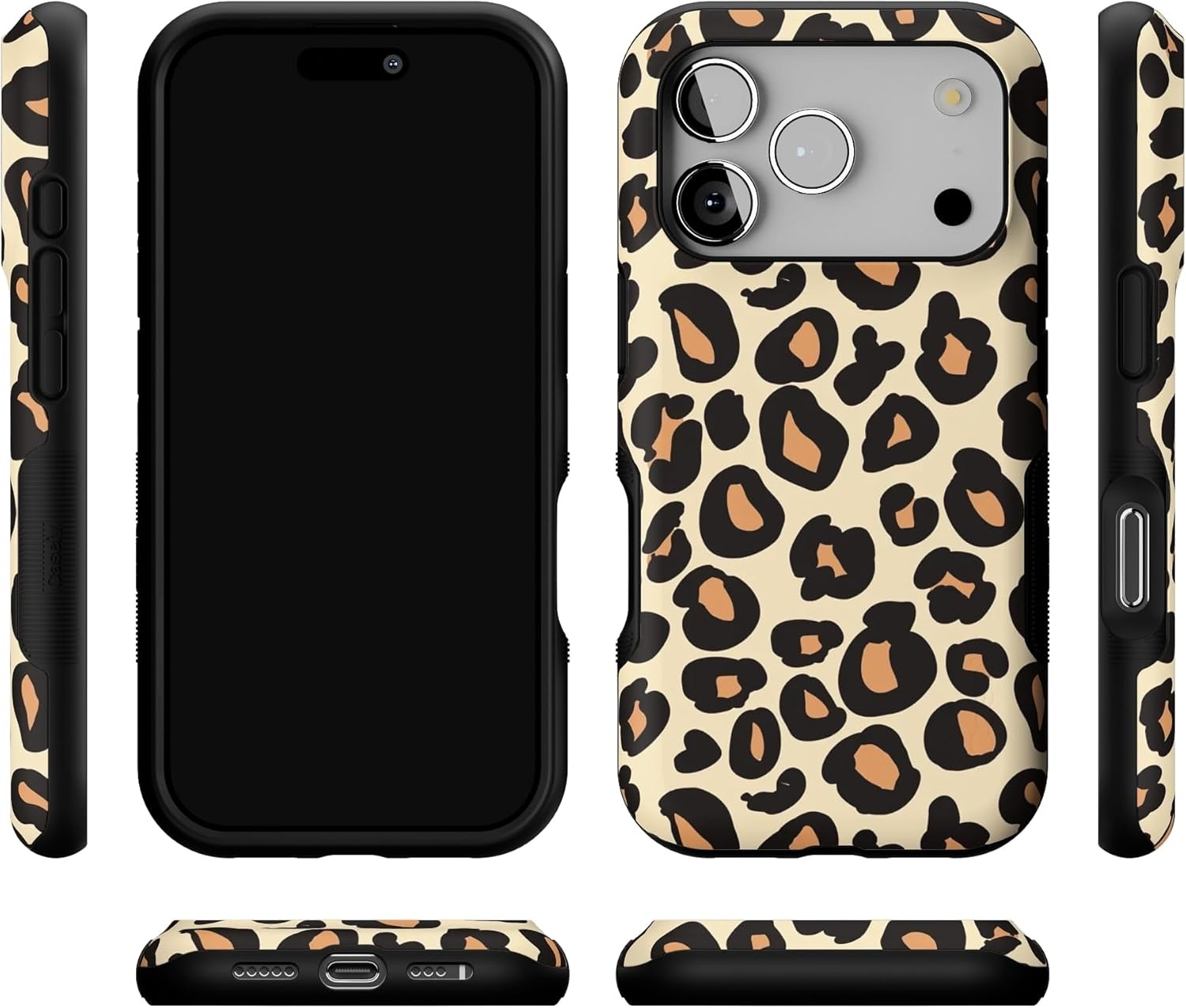 image:imageCasely iPhone 17 Pro Case Into the Wild Black Leopard Bold Protective Design MagSafe Compatible DesignInto the Wild Leopard Print