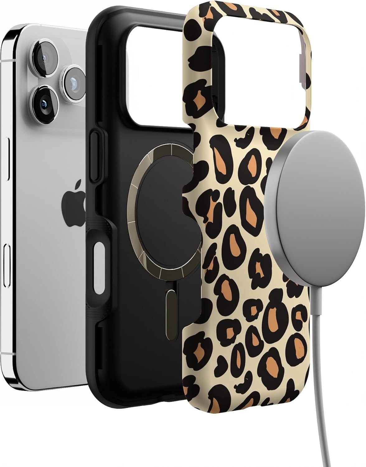 image:imageCasely iPhone 17 Pro Case Into the Wild Black Leopard Bold Protective Design MagSafe Compatible DesignInto the Wild Leopard Print
