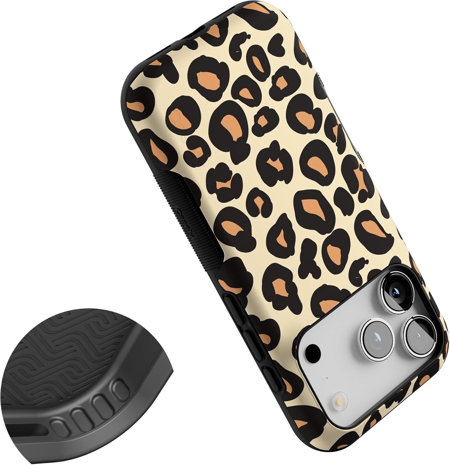 image:imageCasely iPhone 17 Pro Case Into the Wild Black Leopard Bold Protective Design MagSafe Compatible DesignInto the Wild Leopard Print