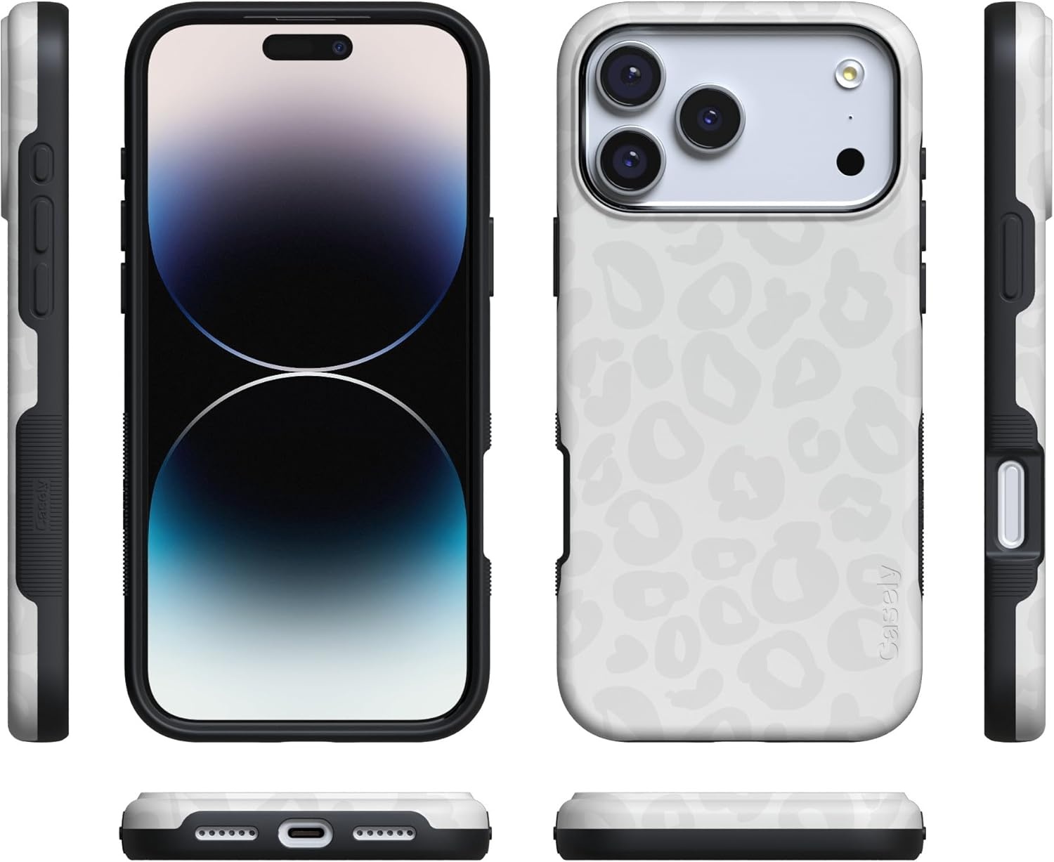 image:imageCasely iPhone 17 Pro Case Into the Wild Black Leopard Bold Protective Design MagSafe Compatible DesignInto the Wild White Snow Leopard