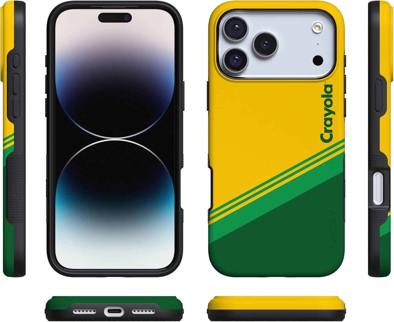 image:imageCasely iPhone 17 Pro Case Into the Wild Black Leopard Bold Protective Design MagSafe Compatible DesignKeep It Classic Crayola Crayon Box