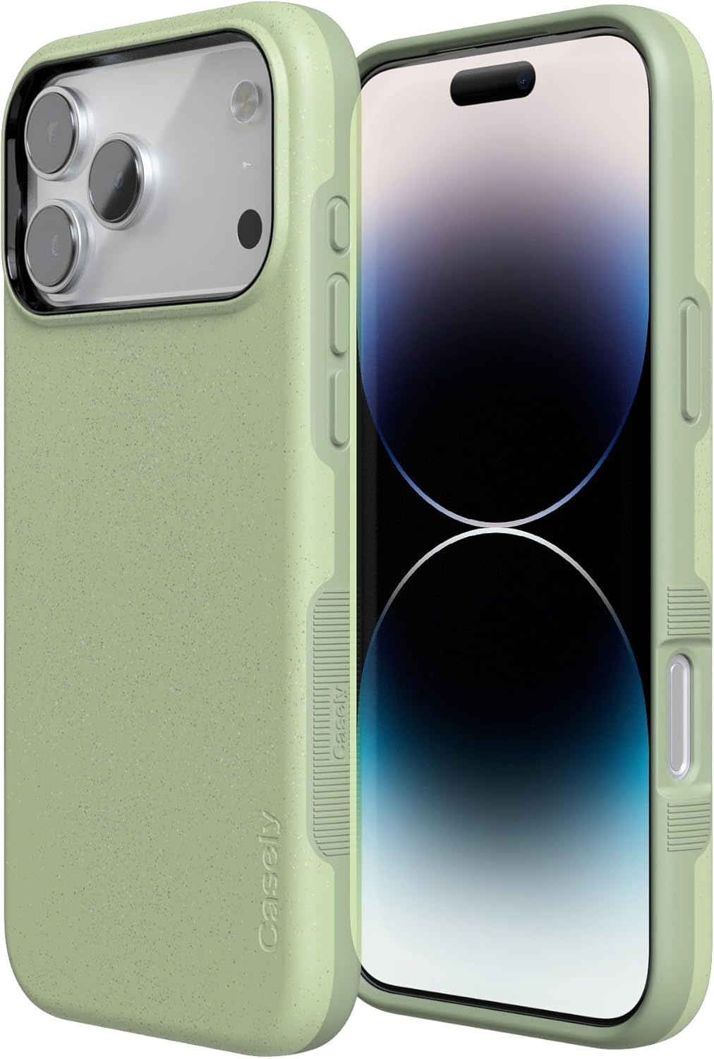 image:imageCasely iPhone 17 Pro Case Into the Wild Black Leopard Bold Protective Design MagSafe Compatible DesignKiwi Kiss Matcha Green Shimmer