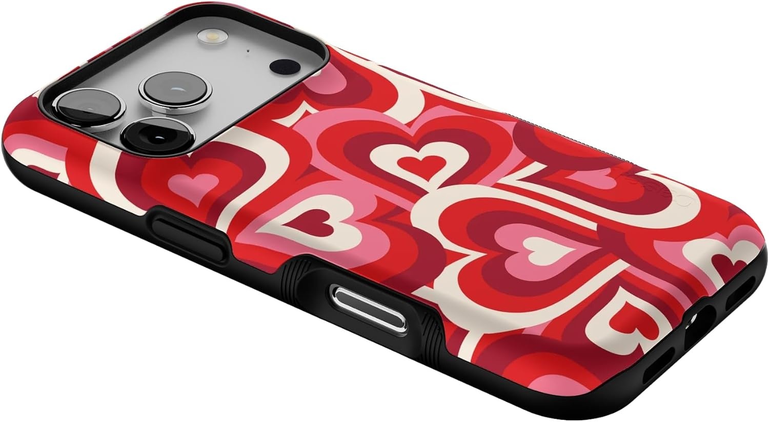 image:imageCasely iPhone 17 Pro Case Into the Wild Black Leopard Bold Protective Design MagSafe Compatible DesignLove Song Remix Ombre Hearts