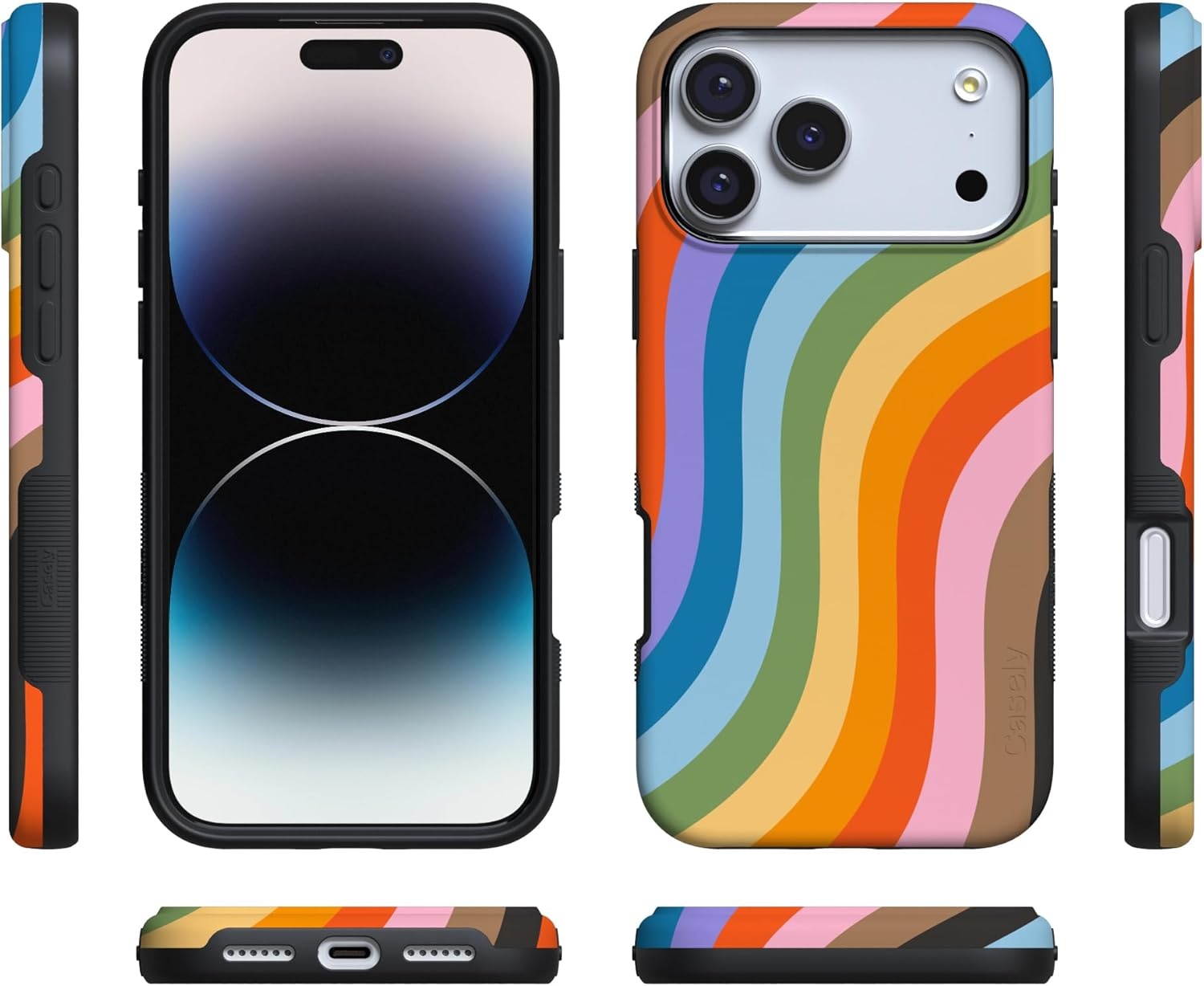 image:imageCasely iPhone 17 Pro Case Into the Wild Black Leopard Bold Protective Design MagSafe Compatible DesignLove for All Rainbow Pride