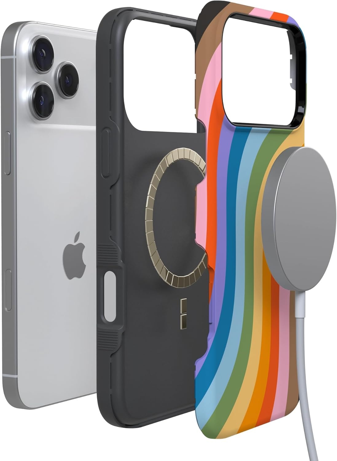 image:imageCasely iPhone 17 Pro Case Into the Wild Black Leopard Bold Protective Design MagSafe Compatible DesignLove for All Rainbow Pride