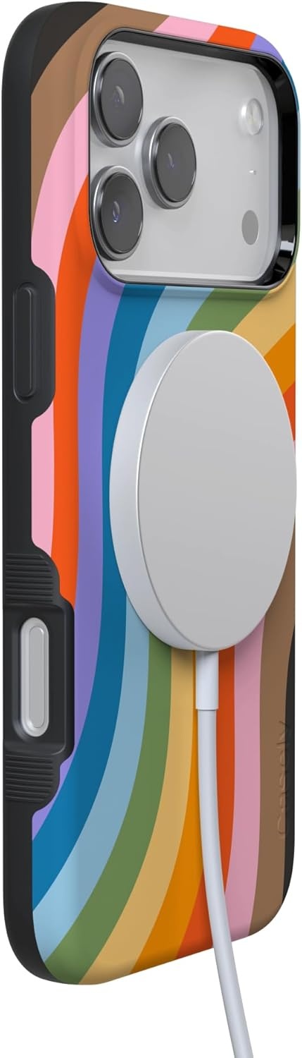 image:imageCasely iPhone 17 Pro Case Into the Wild Black Leopard Bold Protective Design MagSafe Compatible DesignLove for All Rainbow Pride