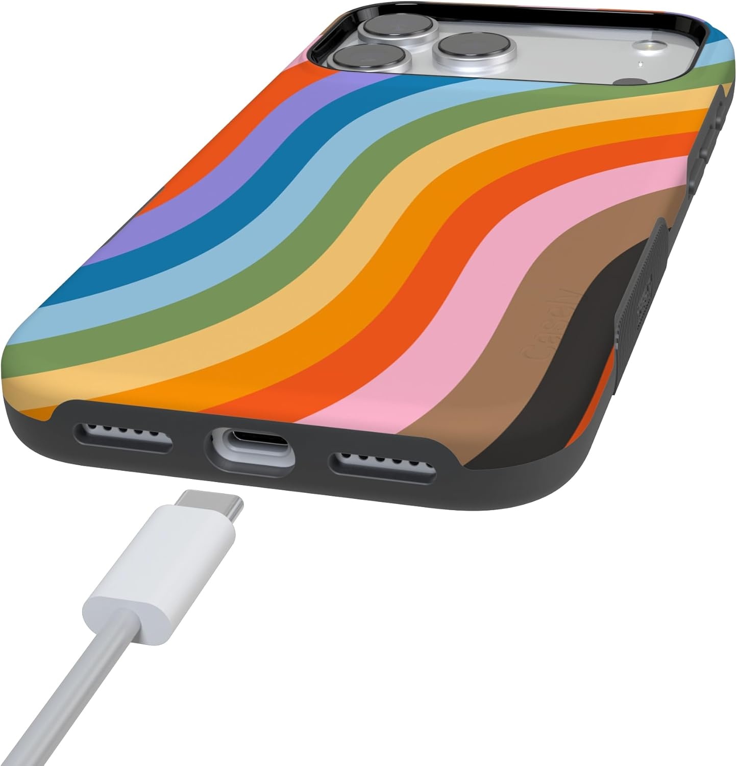 image:imageCasely iPhone 17 Pro Case Into the Wild Black Leopard Bold Protective Design MagSafe Compatible DesignLove for All Rainbow Pride