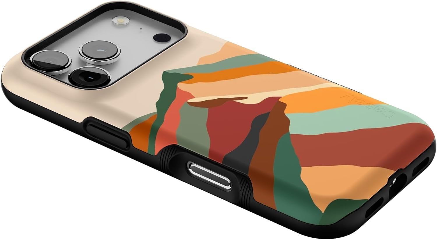 image:imageCasely iPhone 17 Pro Case Into the Wild Black Leopard Bold Protective Design MagSafe Compatible DesignMagic Mountain Colorblock