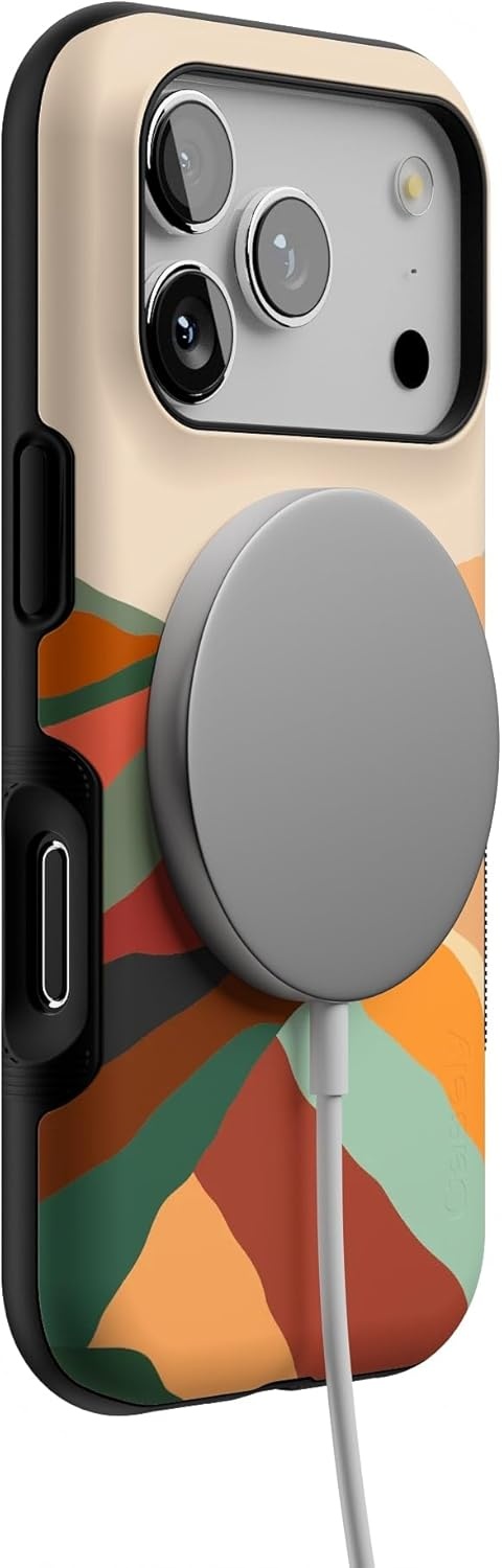image:imageCasely iPhone 17 Pro Case Into the Wild Black Leopard Bold Protective Design MagSafe Compatible DesignMagic Mountain Colorblock