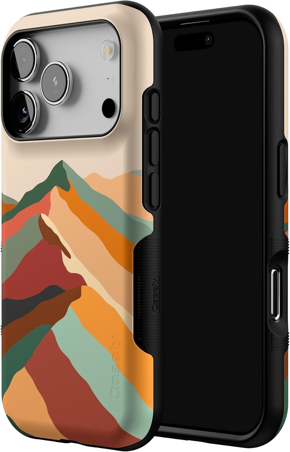 image:imageCasely iPhone 17 Pro Case Into the Wild Black Leopard Bold Protective Design MagSafe Compatible DesignMagic Mountain Colorblock