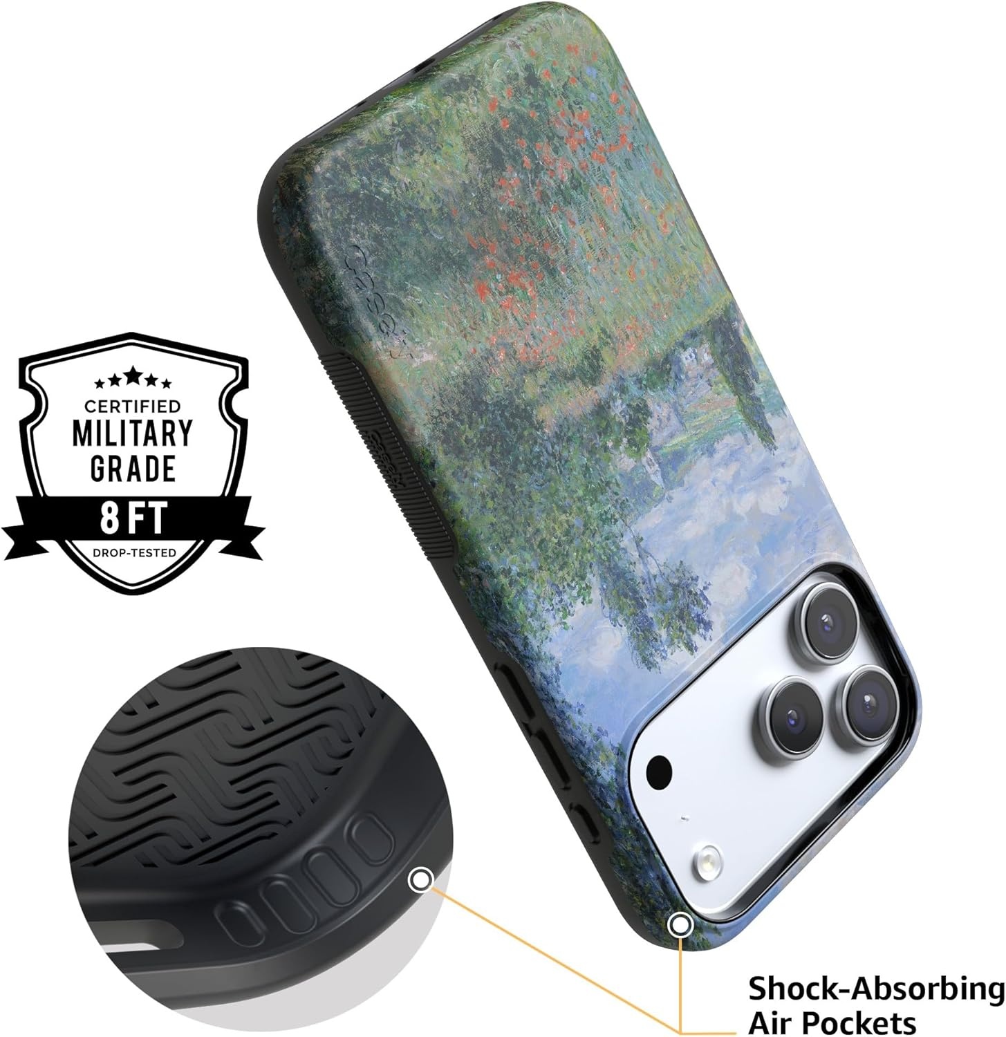 image:imageCasely iPhone 17 Pro Case Into the Wild Black Leopard Bold Protective Design MagSafe Compatible DesignMonets View The Met Museum