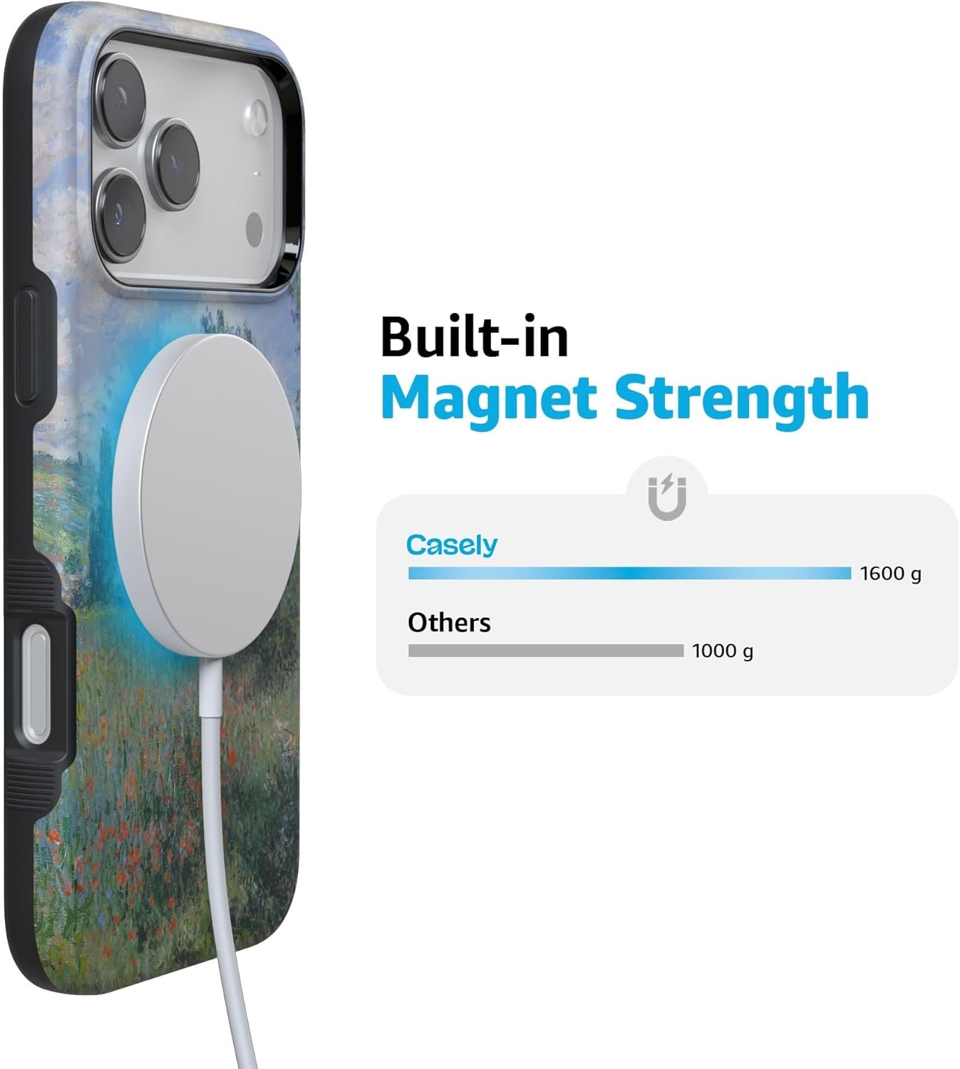 image:imageCasely iPhone 17 Pro Case Into the Wild Black Leopard Bold Protective Design MagSafe Compatible DesignMonets View The Met Museum