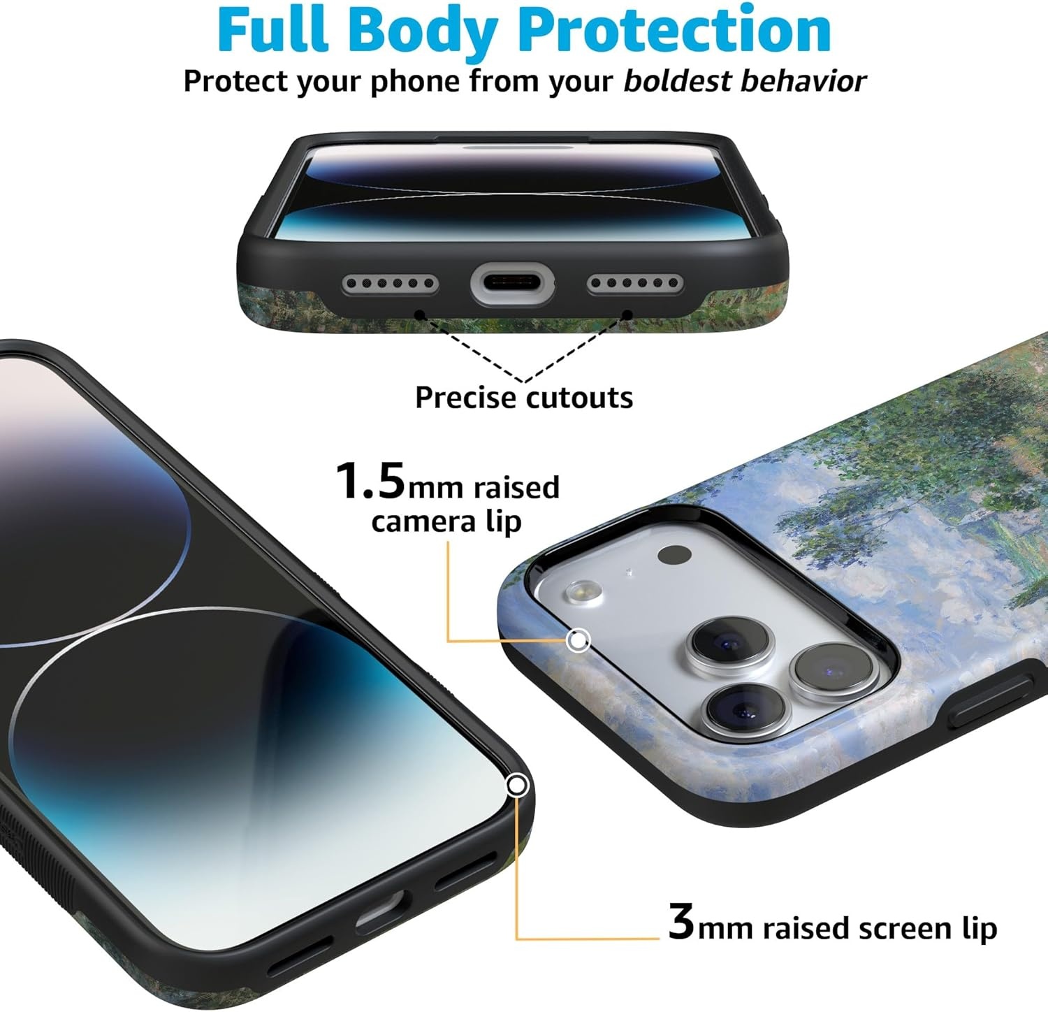 image:imageCasely iPhone 17 Pro Case Into the Wild Black Leopard Bold Protective Design MagSafe Compatible DesignMonets View The Met Museum