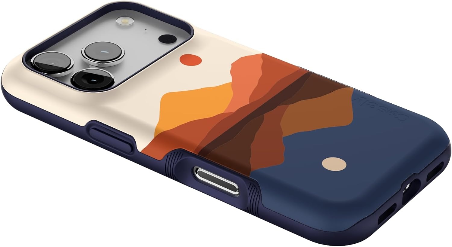 image:imageCasely iPhone 17 Pro Case Into the Wild Black Leopard Bold Protective Design MagSafe Compatible DesignOpposites Attract Day Night Colorblock Mt