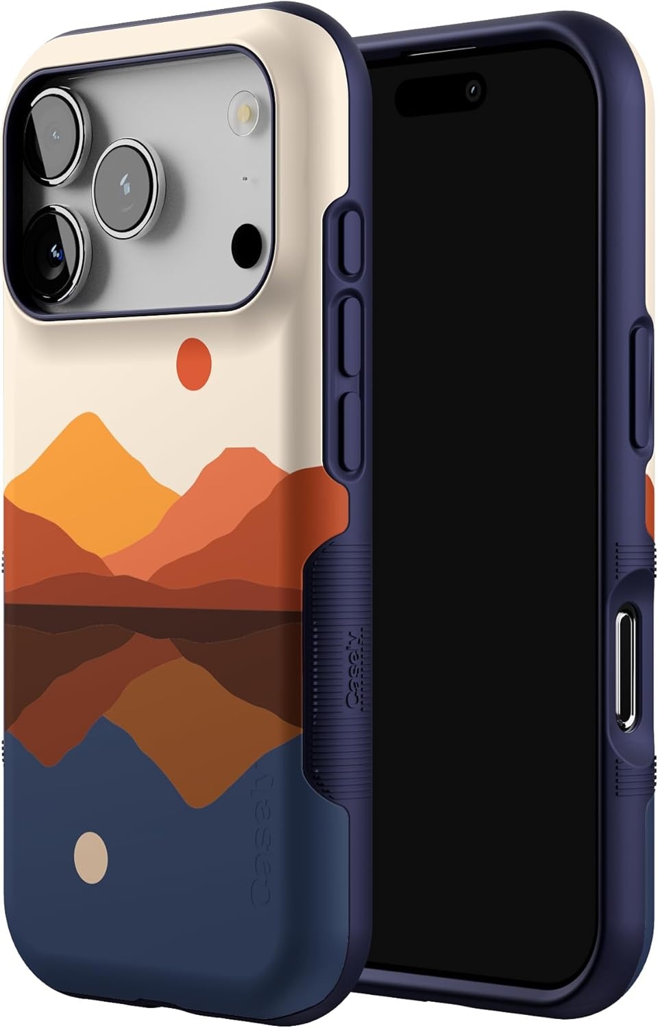 image:imageCasely iPhone 17 Pro Case Into the Wild Black Leopard Bold Protective Design MagSafe Compatible DesignOpposites Attract Day Night Colorblock Mt