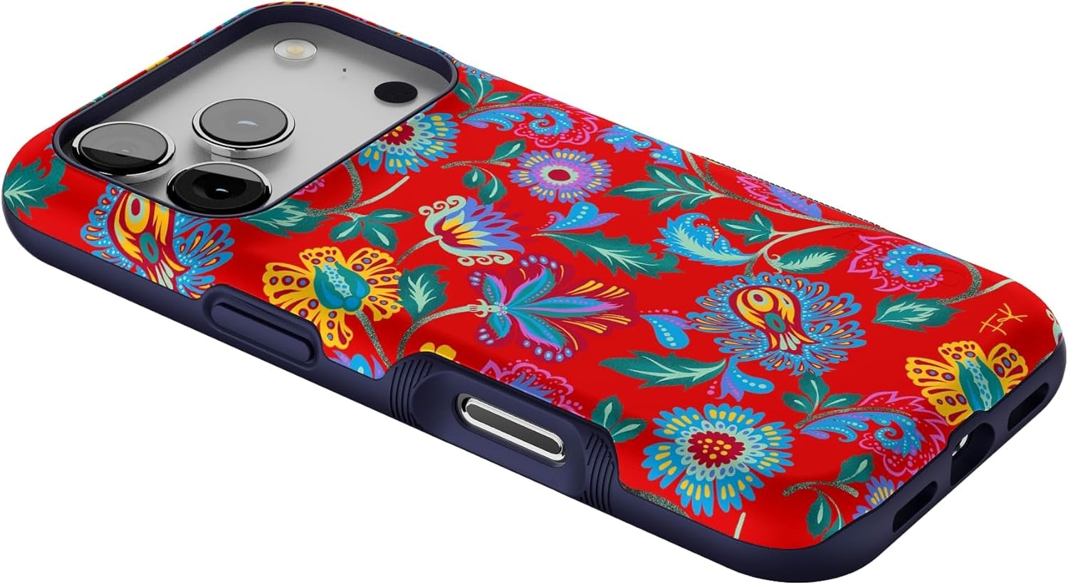 image:imageCasely iPhone 17 Pro Case Into the Wild Black Leopard Bold Protective Design MagSafe Compatible DesignPainted Flowers Frida Kahlo Floral