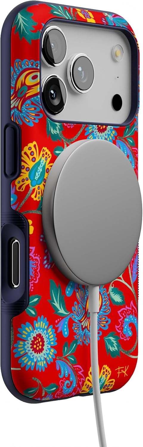 image:imageCasely iPhone 17 Pro Case Into the Wild Black Leopard Bold Protective Design MagSafe Compatible DesignPainted Flowers Frida Kahlo Floral