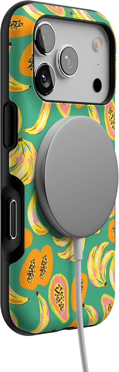 image:imageCasely iPhone 17 Pro Case Into the Wild Black Leopard Bold Protective Design MagSafe Compatible DesignPapaya Palms Dippin Daisys Tropical Vacation
