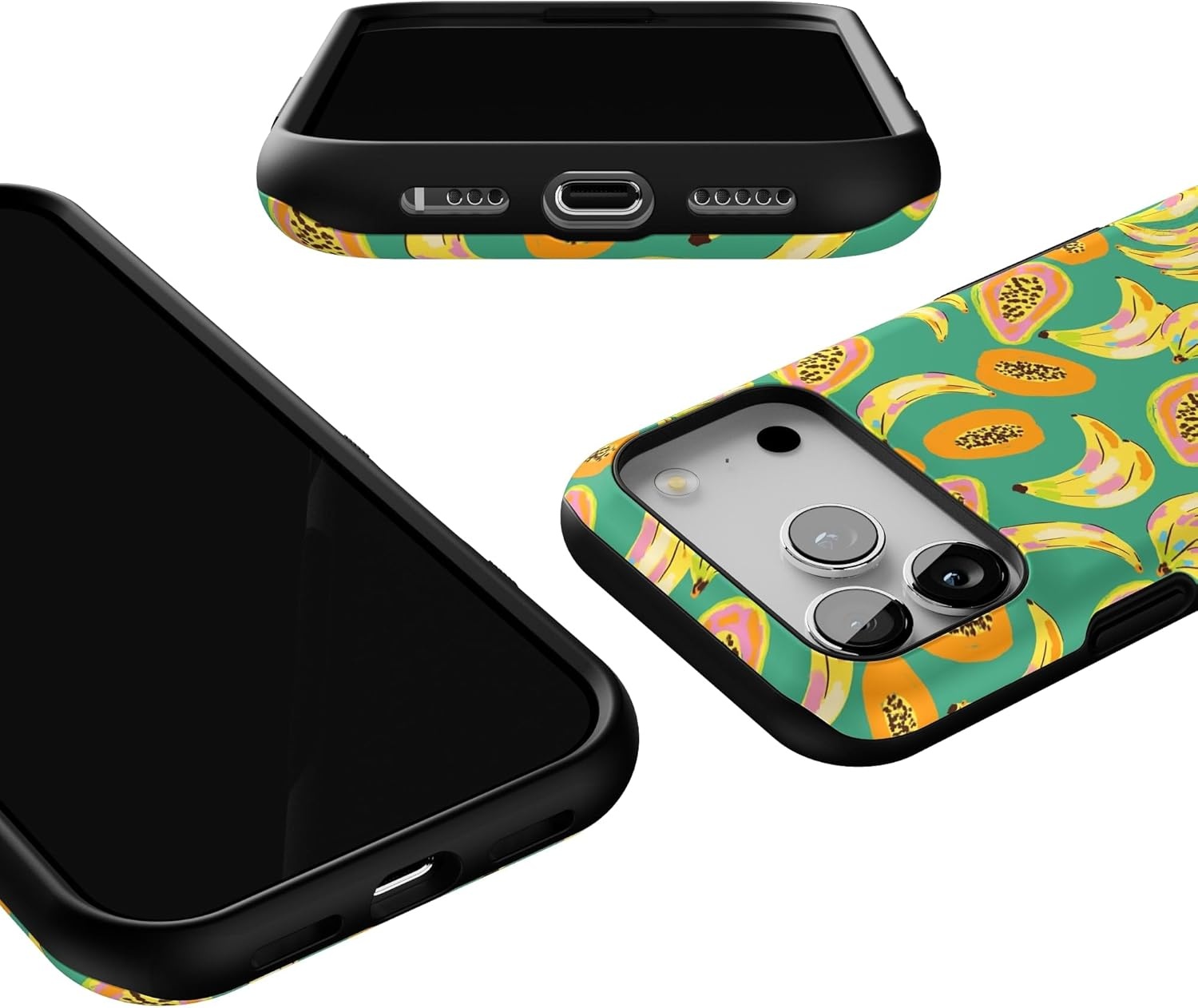 image:imageCasely iPhone 17 Pro Case Into the Wild Black Leopard Bold Protective Design MagSafe Compatible DesignPapaya Palms Dippin Daisys Tropical Vacation