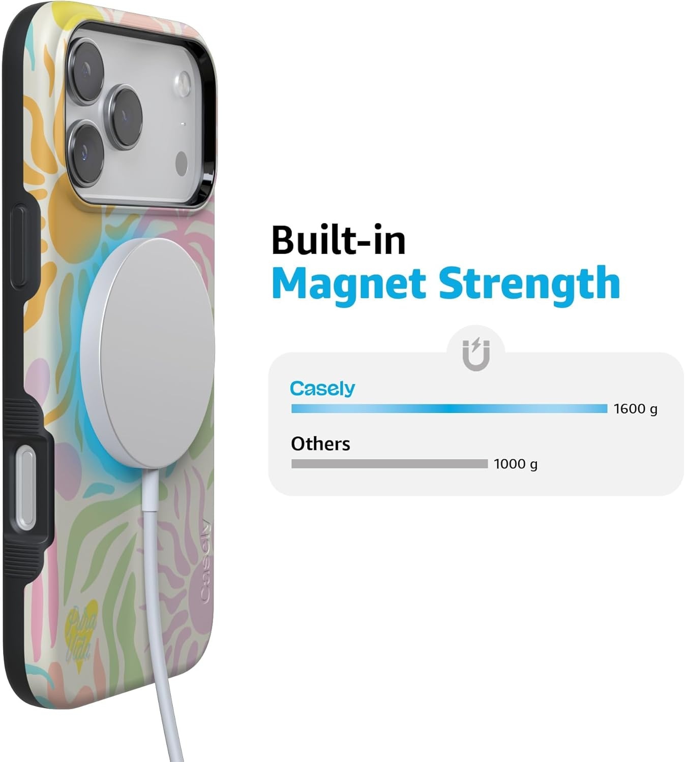 image:imageCasely iPhone 17 Pro Case Into the Wild Black Leopard Bold Protective Design MagSafe Compatible DesignPura Vida Oasis